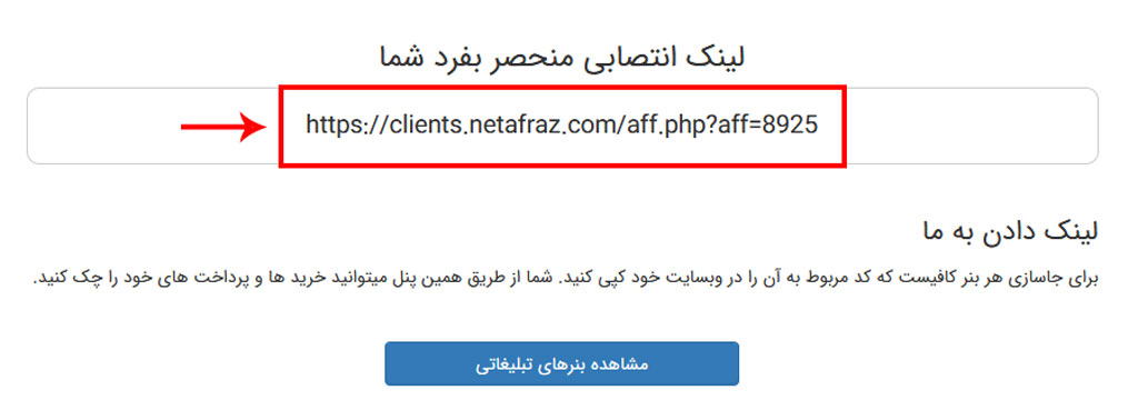 لینک بازاریابی و کسب درآمد نت افراز